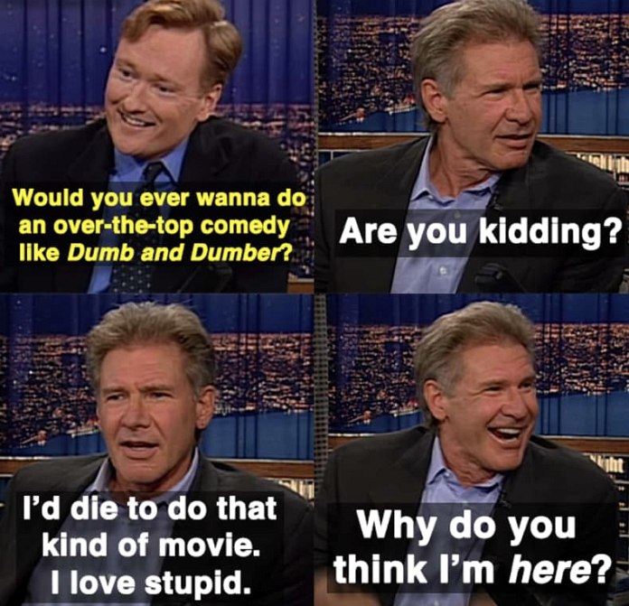 Harrison Ford Just Wants To Do A Silly Comedy