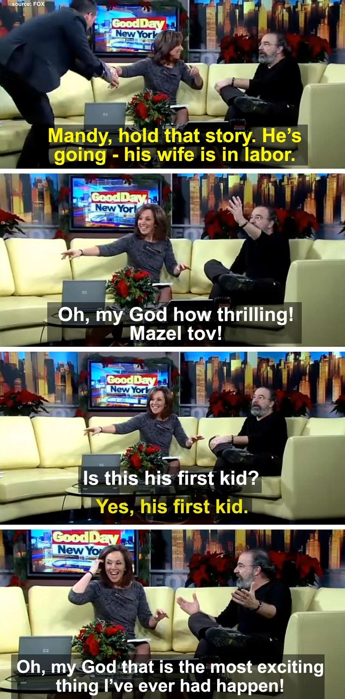 Mandy Patinkin Is More Excited Than This Father-To-Be