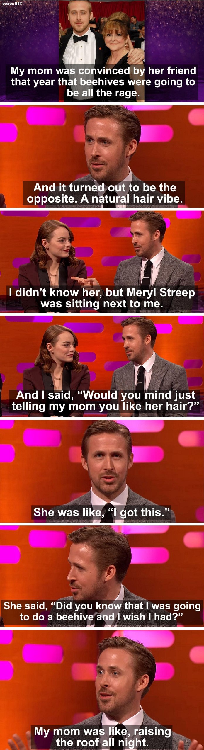 Meryl Streep Absolutely Made Ryan Gosling's Night