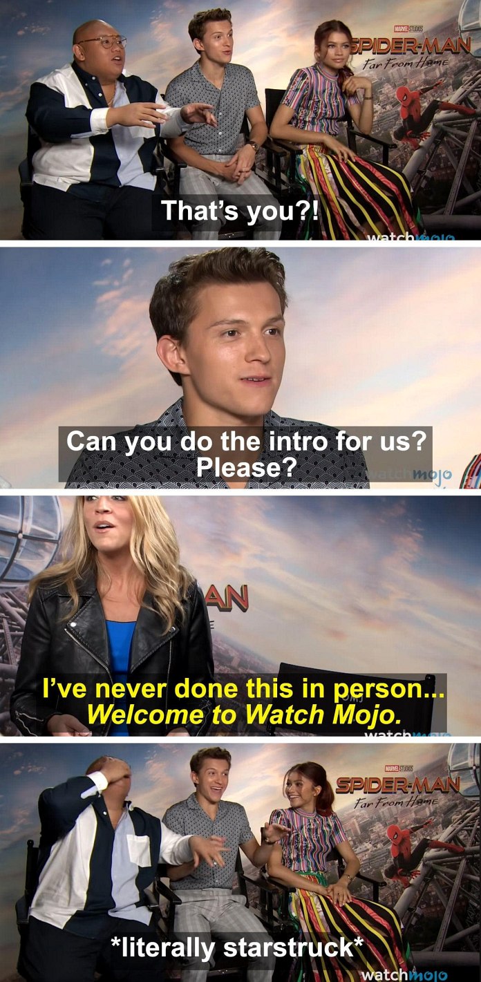When The Interviewer Makes Tom, Zendaya, And Jacob Fangirl